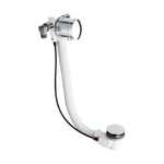 Crosswater Bath Fill badafvoer inclusief badvuller met klikwaste of draaiwaste chroom SW31200