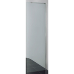 Crosswater Design S zijwand 80x195cm met 8mm helder veiligheidsglas zilver profiel SW30951