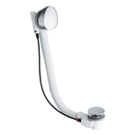 Crosswater Bath Wast badafvoer draaiwaste met overloop 52 en 90mm chroom SW30906