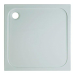 Crosswater Shower Tray douchebak 80x80x4.5cm vierkant met antikalkbehandeling afvoer 90mm wit SW30831