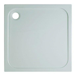 Crosswater Shower Tray douchebak 76x76x4.5cm vierkant met antikalkbehandeling afvoer 90mm wit SW30793