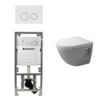 Duravit Philippe Starck 3 compact inbouwreservoir set softclose zitting afdekplaat sigma20 wit SW32457