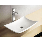 Wiesbaden Scala waskom rechthoekig 56 x 37 x 10,5 cm keramiek glans wit SW65830