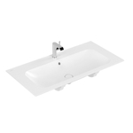 Villeroy & Boch Finion meubelwastafel 1 kraangat 100x50cm Ceramic+ met verdekte overloop stone white SW209577