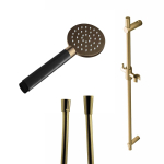 Hotbath Mate glijstangset met handdouche en doucheslang verouderd messing SW656690