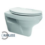Xellanz Trevi wandcloset rimless met Ultimo 3.0 toiletzitting softclose en quick release glans wit SW72904