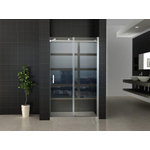 Wiesbaden Slide NANO coating schuifdeur 110x200cm met 8mm helder veiligheidsglas met antikalkbehandeling Chroom SW72923