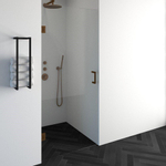 BRAUER Create Douchedeur - 90x200cm - profielloos - antikalk - 8mm veiligheidsglas - koper SW486589