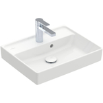 Villeroy & Boch Collaro fontein 50x40cm met overloop 1 kraangat wit SW358368