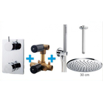 Wiesbaden one-pack inbouwthermostaatset type 103 CHR (30cm) SW62586