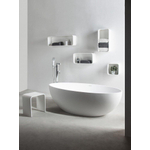 Ideavit Solidellipse Vrijstaand bad 180x88cm ovaal Solid surface wit SW85894