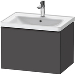 Duravit D-Neo wastafelonderkast 63.4x44x45.2cm 1 lade met softclose Grafiet Mat SW640600