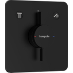 Hansgrohe Duoturn Q inbouwkraan voor 2 functies mat zwart SW918566