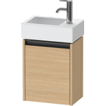 Duravit Ketho 2 wastafelonderbouwkast met 1 deur 36.4x23.8x44cm links, met greep antraciet natuur eiken mat SW772802