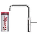 Quooker NL Fusion Square keukenkraan koud, warm en kokend water met COMBI reservoir RVS SW99173