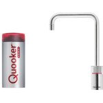 Quooker NL Nordic square kokendwaterkraan opbouw uitloop draaibaar met Combi+ reservoir RVS SW99181