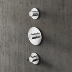 Hotbath Buddy thermostaat inbouw met 2 stopkranen geborsteld nikkel SW11293