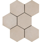 Ragno Rewind Vloer- en wandtegel hexagon 18x21cm 9.5mm R9 porcellanato Corda SW24188