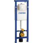 Wisa XS Inbouwreservoir - 118x38cm - frontbediening - met bedieningsplaat Glans Wit 0704406