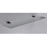 Wiesbaden Ida planchet 52x14cm glas met bevestiging zwart SW110931