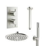 Crosswater MPRO inbouw douche set met 20cm regendouche plafondmontage handdoucheset RVS SW108643