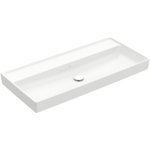 Villeroy & Boch Collaro meubelwastafel 100x47cm zonder overloop zonder kraangaten ceramic+ wit SW358333