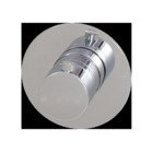 Brauer Chrome Edition inbouwthermostaat - inbouwdeel - 1 gladde knop - chroom SW63922