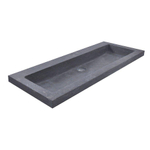 Wiesbaden Raw wastafel enkel met 1 kraangat 100x46x5 cm hardsteen gezoet SW106385