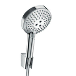 Hansgrohe Raindance Select S PorterS badset met Raind. Select S 120 3jet PowderRain handdouche met wandhouder met Isiflex`B doucheslang 160cm chroom SW204700