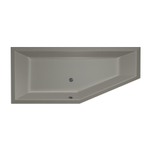 Xenz Society compact ligbad 180x80x44cm links met poten zonder afvoer Acryl Cement Mat SW103190