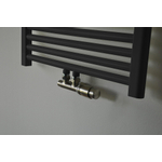 Riko set thermostatisch onderblok haaks-rechts geborsteld staal SW207715