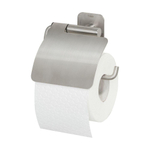 Tiger Colar Toiletrolhouder met klep RVS geborsteld 14.6x13.3x3.5cm SW106812