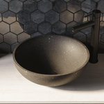 BRAUER Molten waskom - 42 - rond - natuursteen - basalt antraciet SW17529