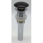 Royal plaza keramische click plug voor wastafel-fontein mat zwart SW205931