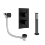 Crosswater MPRO badkraan - inbouw - verticaal - 2 functies - mat zwart SW223264