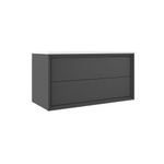 Adema Prime Core Wastafelonderkast - 100x55x45cm - 2 lades - Push to open - MDF - mat antraciet SW892725