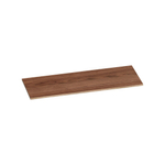 Saniclass Natural Wood wastafelblad 120x46x2cm zonder kraangat Hout Natural walnut SW393106