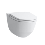 Laufen Cleanet RIVA Douche WC 35.5x60x41.5cm diepspoel incl. closetzitting met deksel en softclose keramiek mat wit mat SW224214