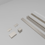 Aqua Vista Montageset Pasa Giro de Luxe zijwand Matt Brushed SW1209674