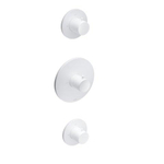 Hotbath Cobber inbouwthermostaat 2 stopkranen wit mat SW237321