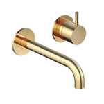 Hotbath Cobber Wastafelkraan inbouw - 25 cm uitloop - PVD - gepolijst messing SW1210998