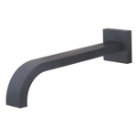 Wiesbaden Uitloop vierkant 25 cm 1/2'' mat zwart SW276921