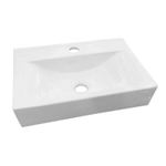 Best Design Class wastafel 44,5x29,5x10cm met 1 kraangat porselein SW9950