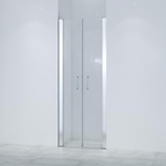 Saniclass Neptune Pendeldeur - 80x200cm - 6mm veiligheidsglas - anti kalk - chroom SW208811