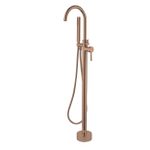 Best Design White badkraan vrijstaand 112cm met handdoucheset sunny bronze SW812009