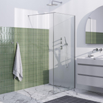 BRAUER Brushed Frame Inloopdouche helder glas met frame 90x200cm - geborsteld RVS SW1039029