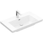 Villeroy & boch Subway 3.0 meubelwastafel 80x47cm 1 kraangat met overloop wit SW641532