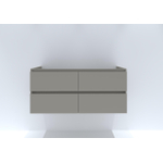 HR badmeubelen Infinity Wastafelonderkast - 120x44.8x55cm - 4 lades - greeploos - beige mat SW872956