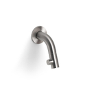Clou Kaldur fonteinkraan 2x6.8cm korte uitloop met wandmontage RVS geborsteld SW533155