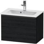 Duravit D-Neo wastafelonderkast 61x44x37.2cm 1 lade Eiken (zwart) Mat SW640829